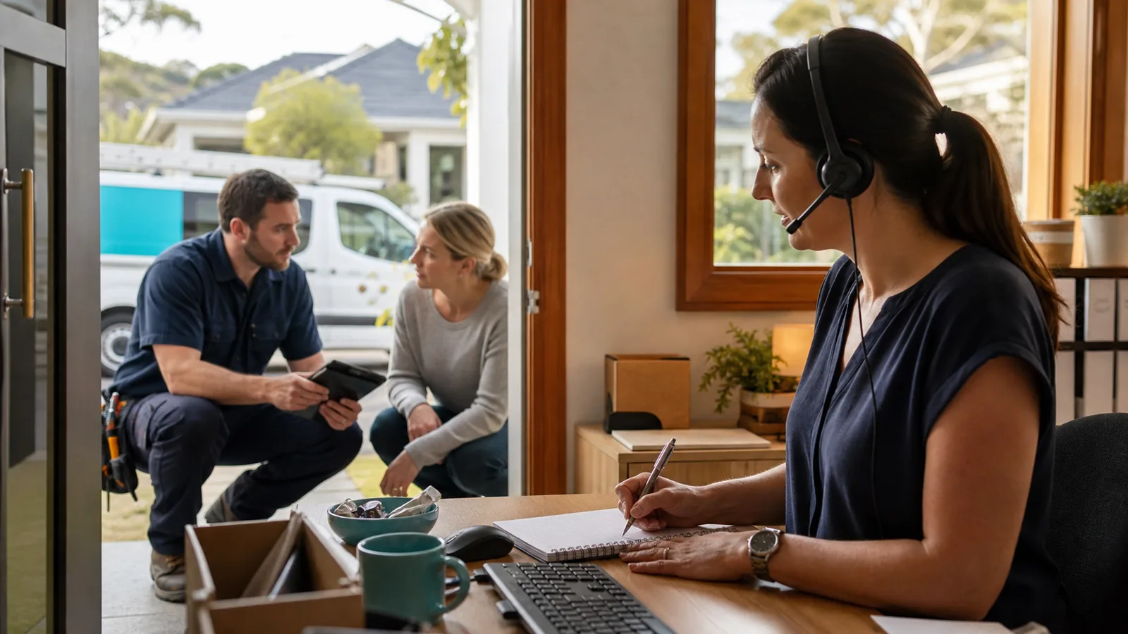 People coordinating operational work in Australia